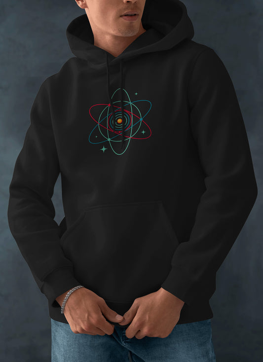 Hoodie Atom Sonnensystem Groß